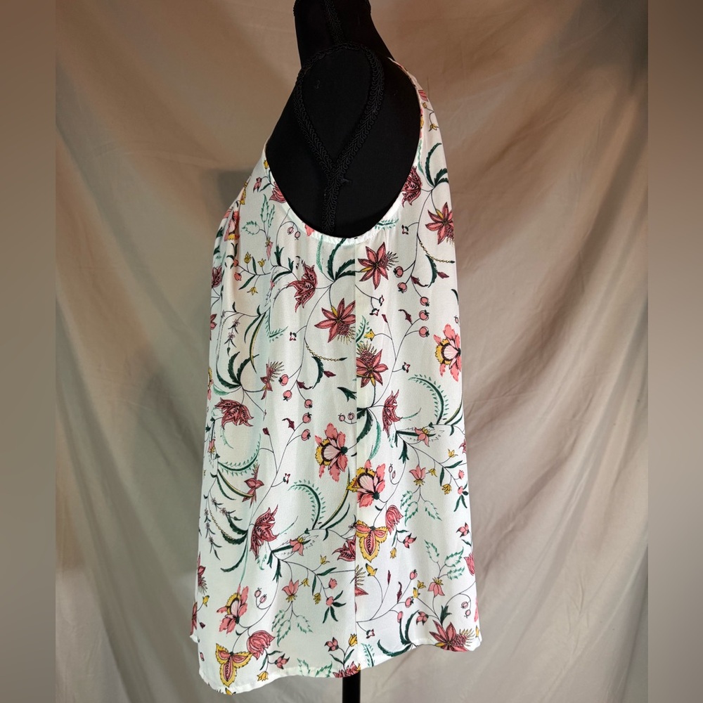 CeCe White Floral Sleeveless Halter Top – Small 🌼🤍 - Picture 5 of 7